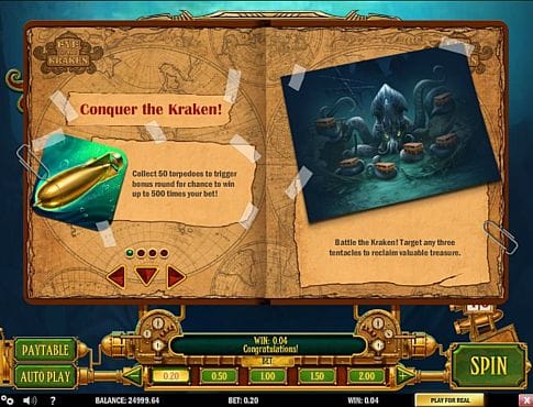 Правила бонусной игры в слоте Eye of the Kraken